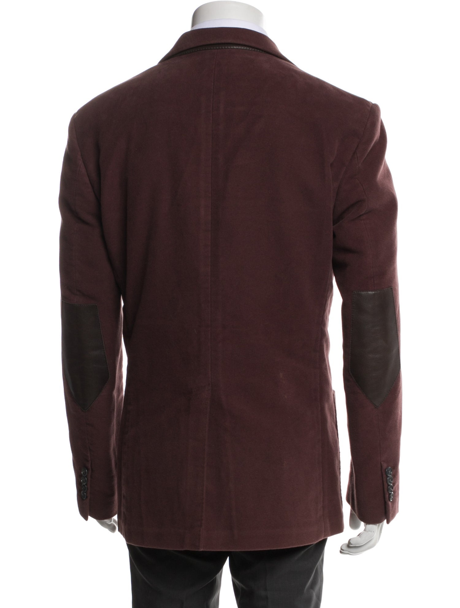 Hermès Leather Trim Embellishment Blazer